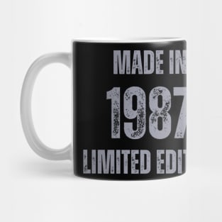 Vintage Made in 1987 , Limited Edition  , Gift for Mom Dad Birthday Mug